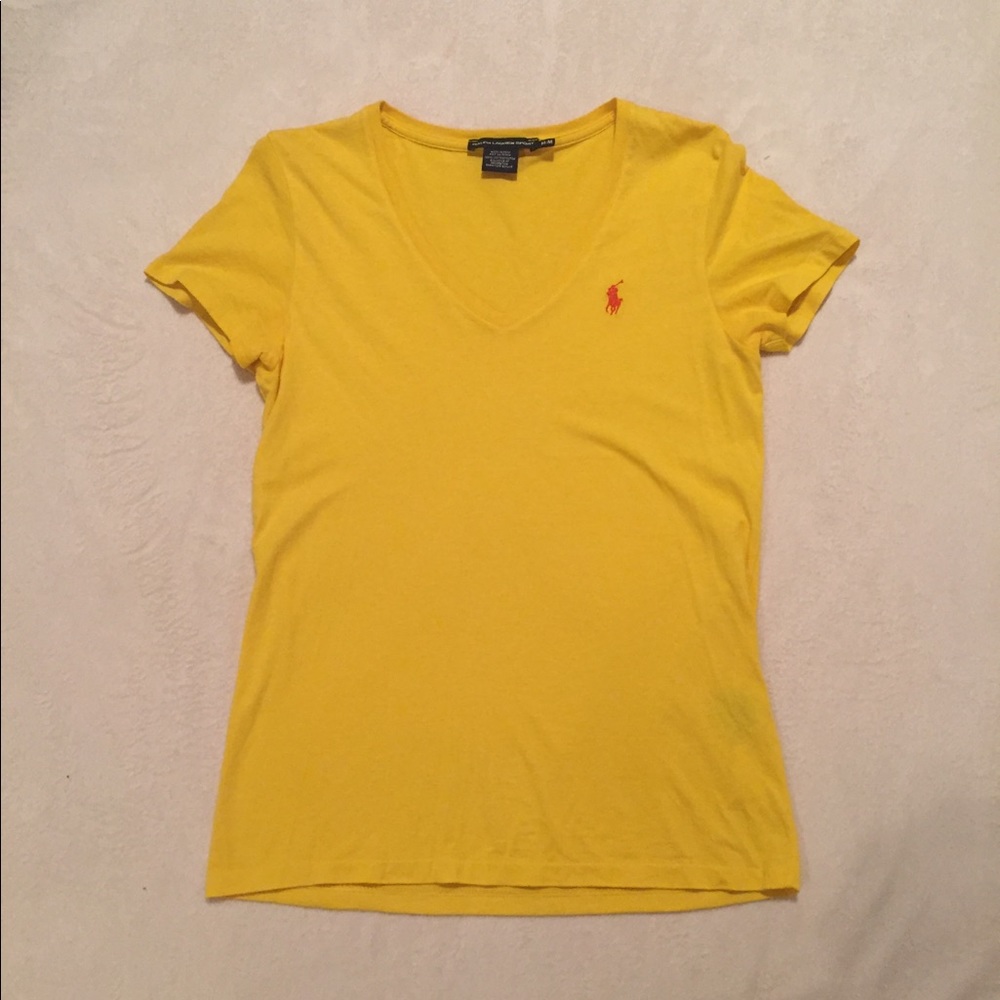 Yellow Ralph Lauren V-Neck